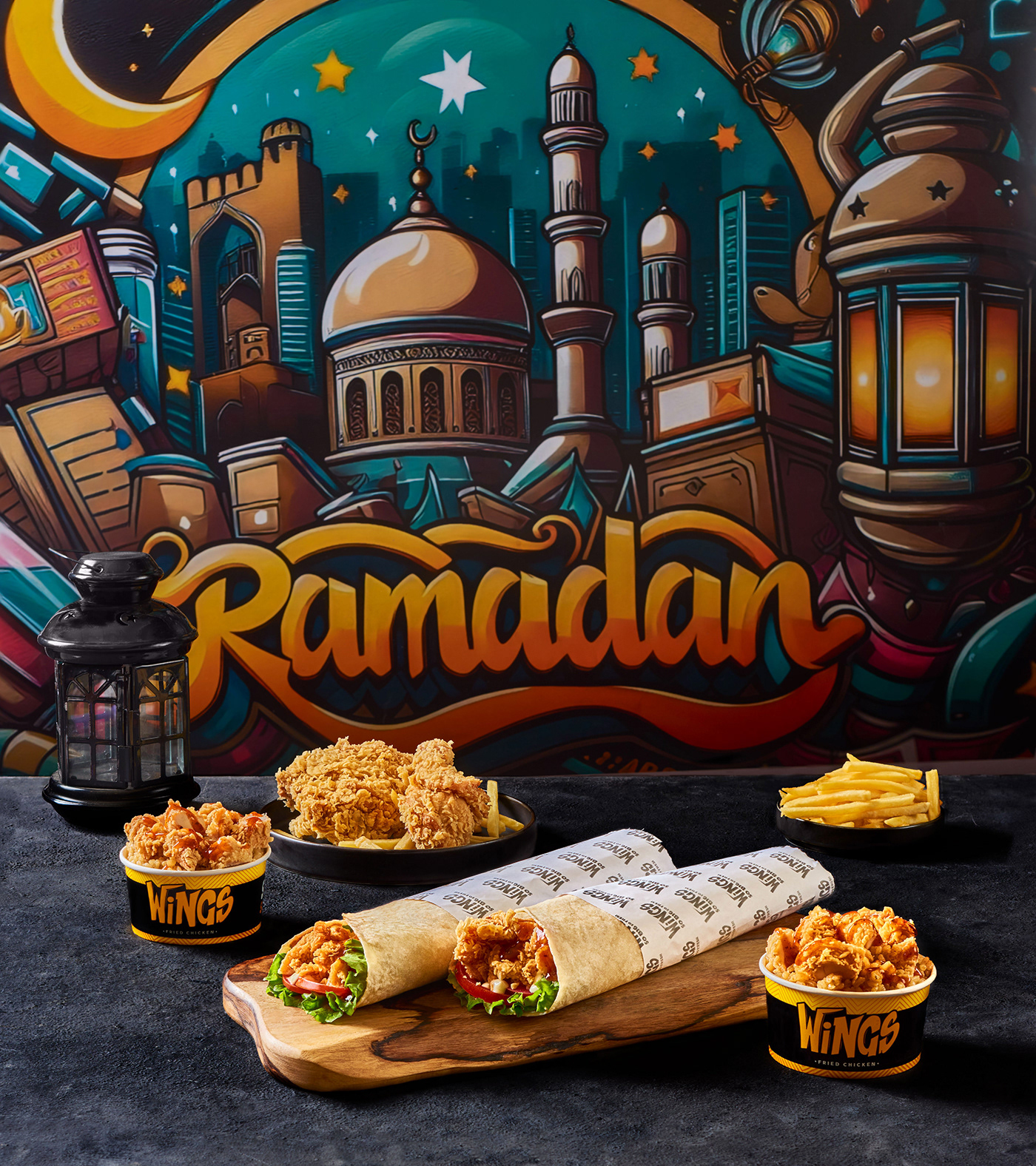 Food  restaurant retouch Photography  wings food photography marketing   Advertising  food styling ramadan