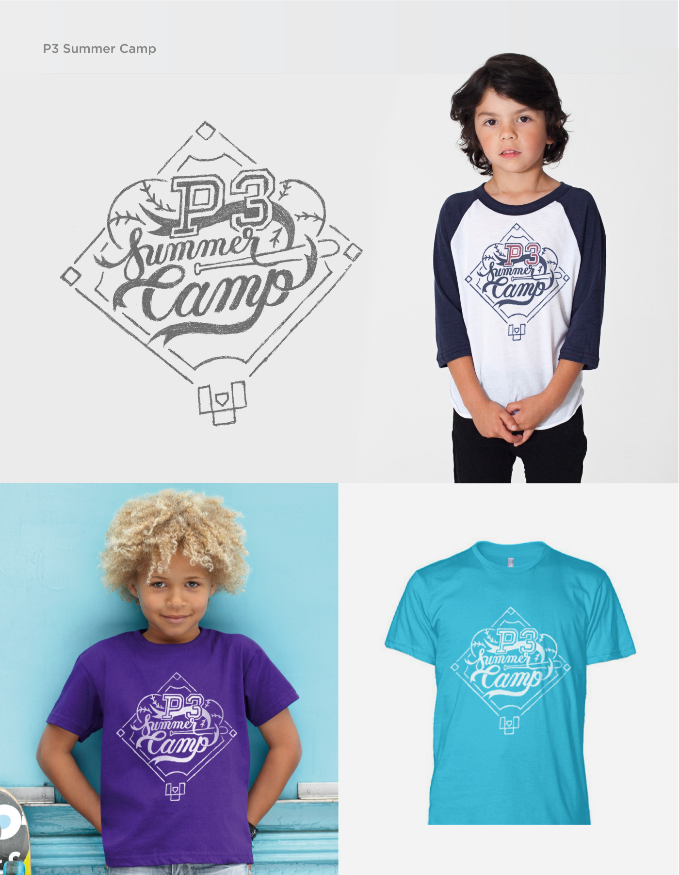 t-shirts t-shirt baseball summer camp kids graphic