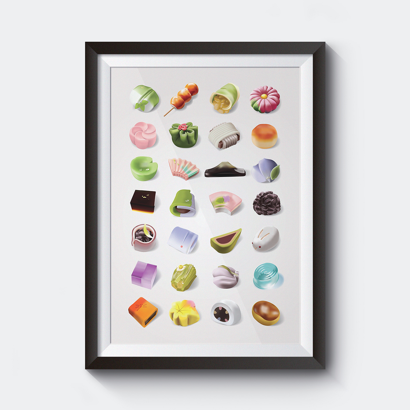 ILLUSTRATION  artwork MeshTool wagashi 和菓子 japan japanese Sweets