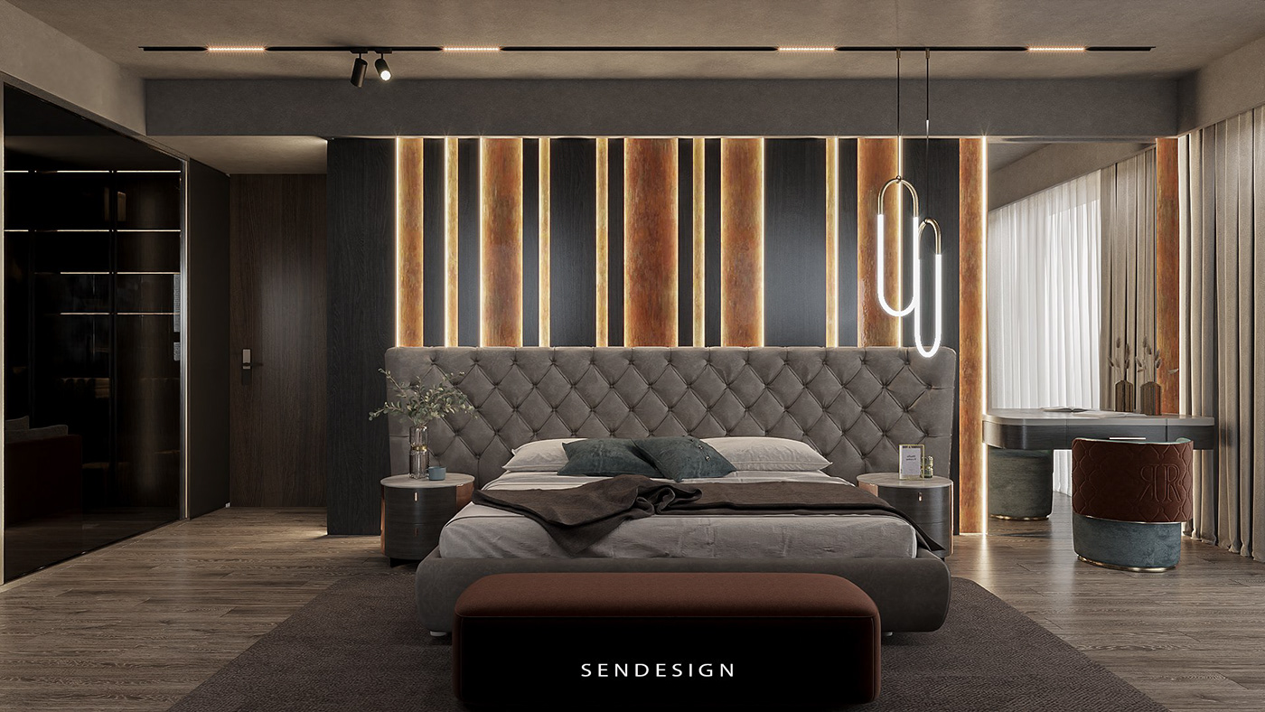 achitecture Apatment design villa duplex Interior interior design  livingroom modern luxury sendesign