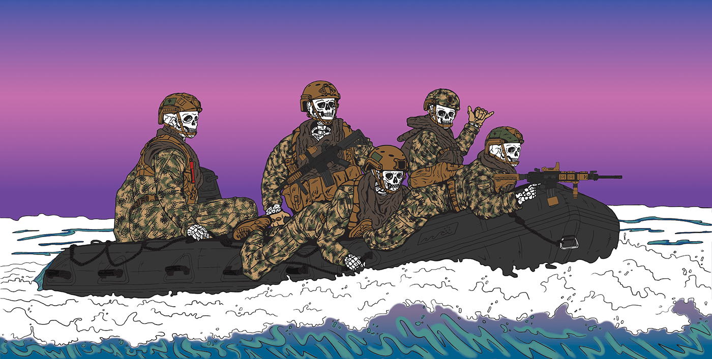 sketch ILLUSTRATION  Digital Art  concept Graphic Designer Marines Military veterans