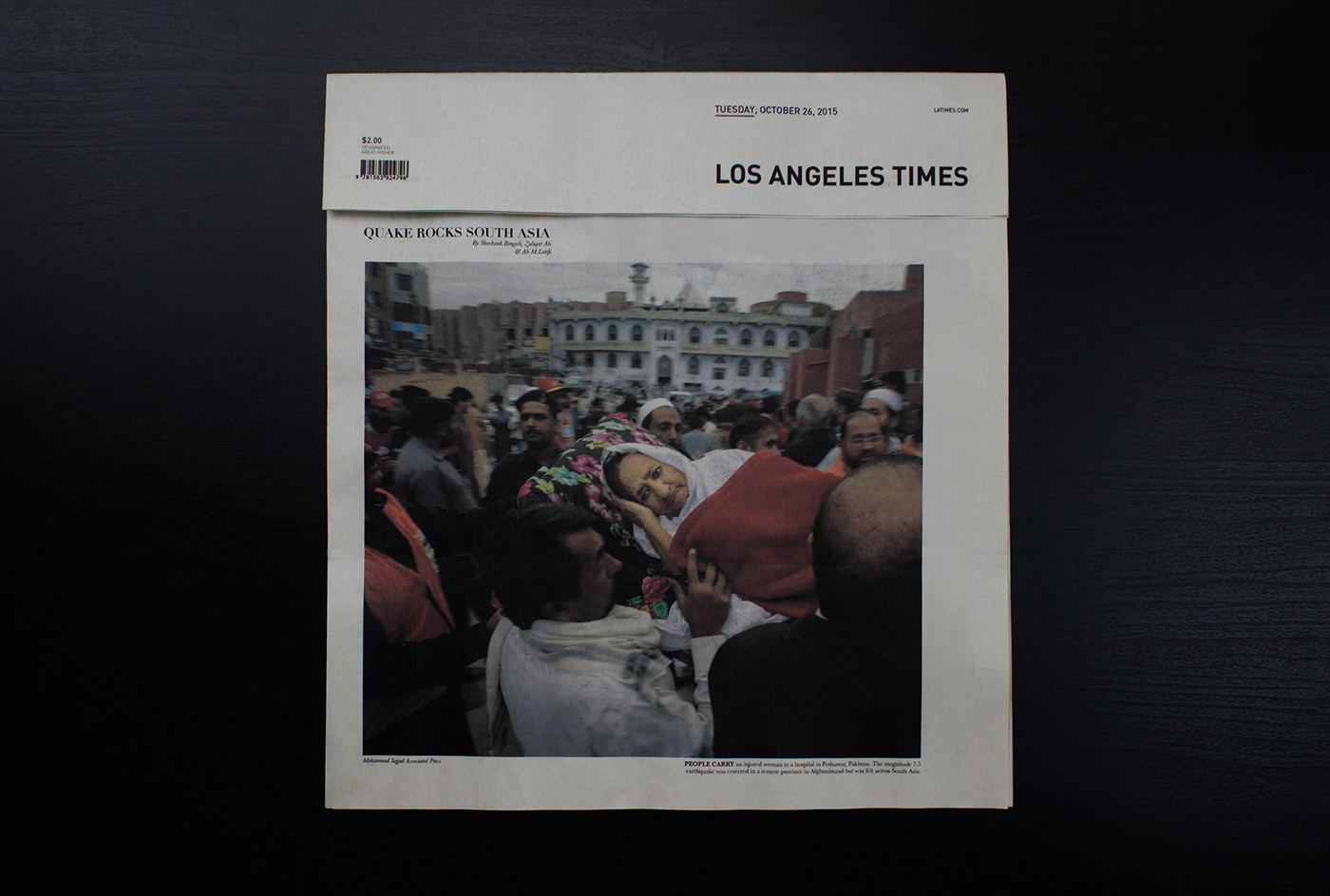 LA Times newspaper Layout redesign newsprint