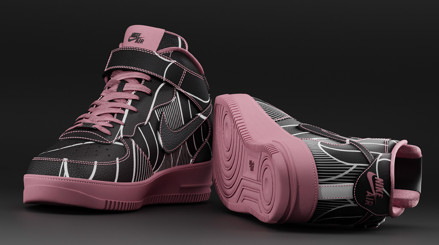 Design and creative patterns for Nike Air shoes