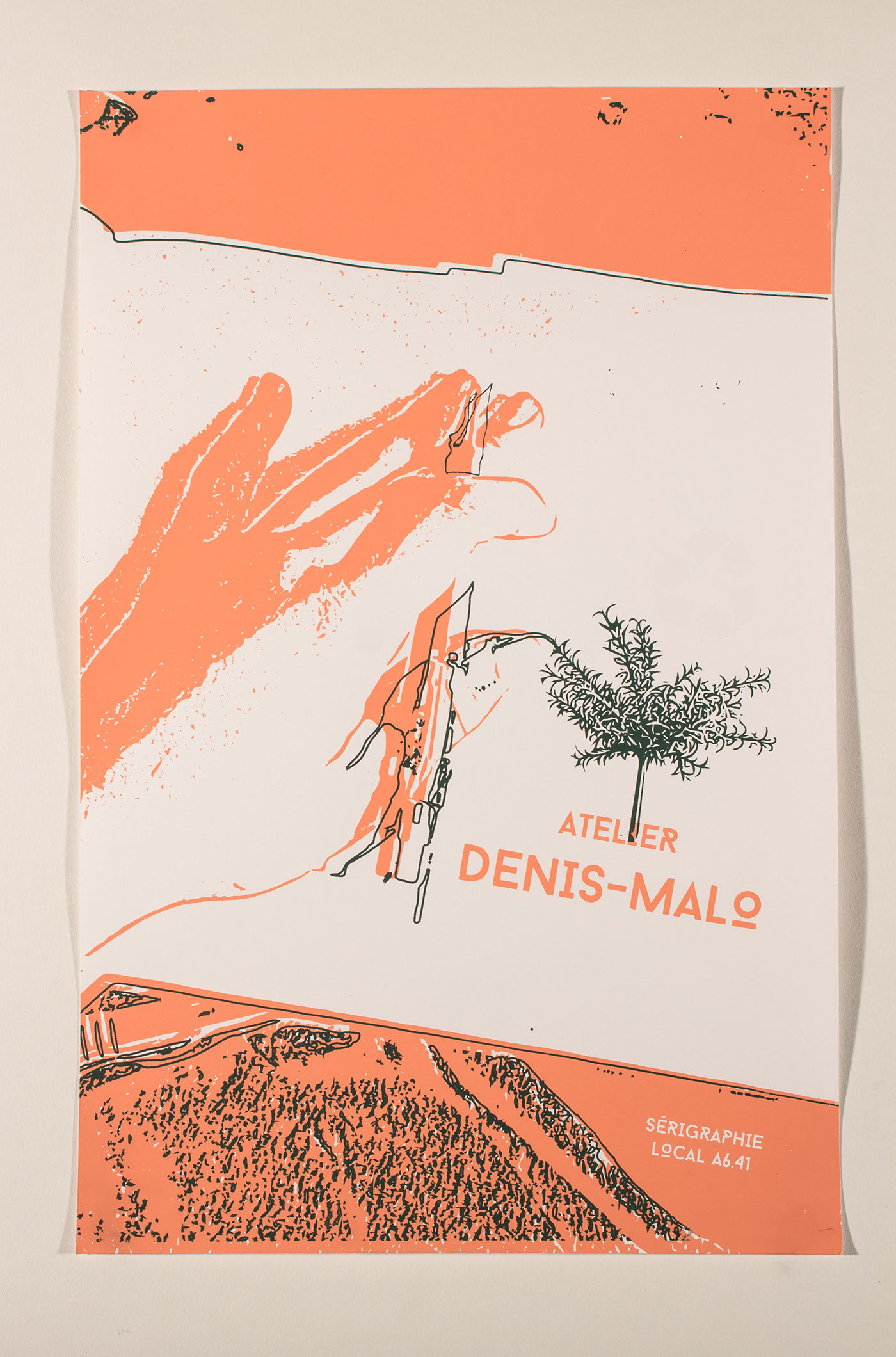 sérigraphie screen printing poster atelier Denis-Malo cvm Montreal graphism