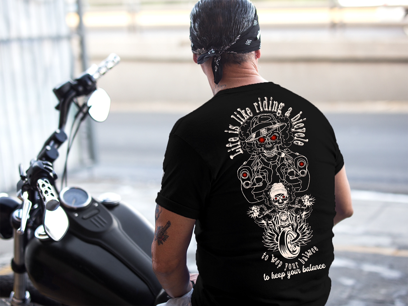 Vintage Motorcycle t-shirt design