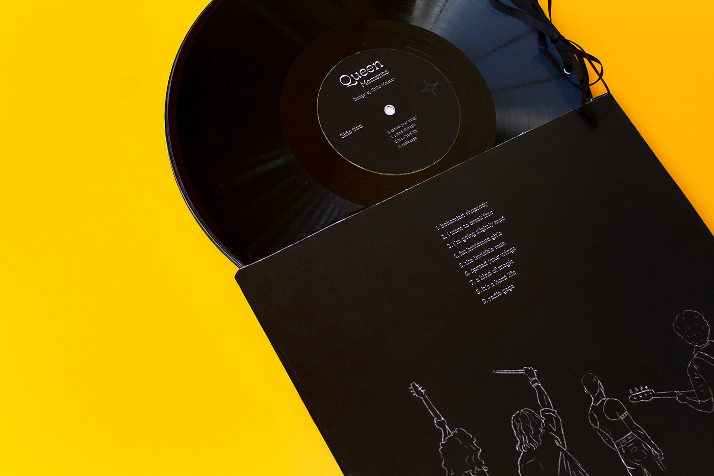 bakelit book design experimental freddiemercury ILLUSTRATION  queen typography   vinyl music