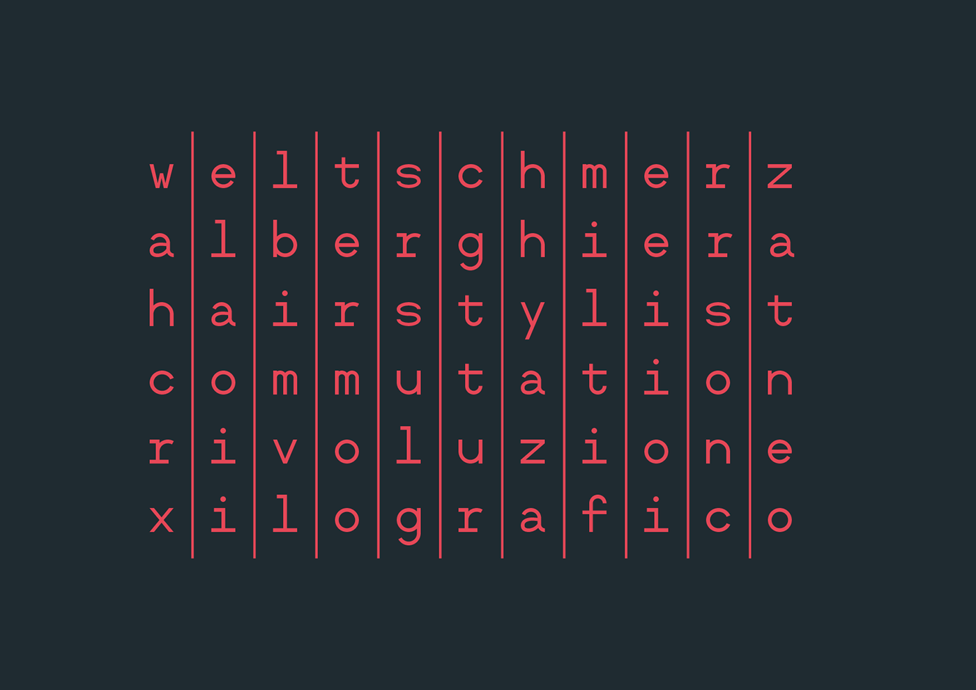 monique monotype font Typeface contemporary modern multilanguage grid modular Ligatures minimal round body text Headline angular