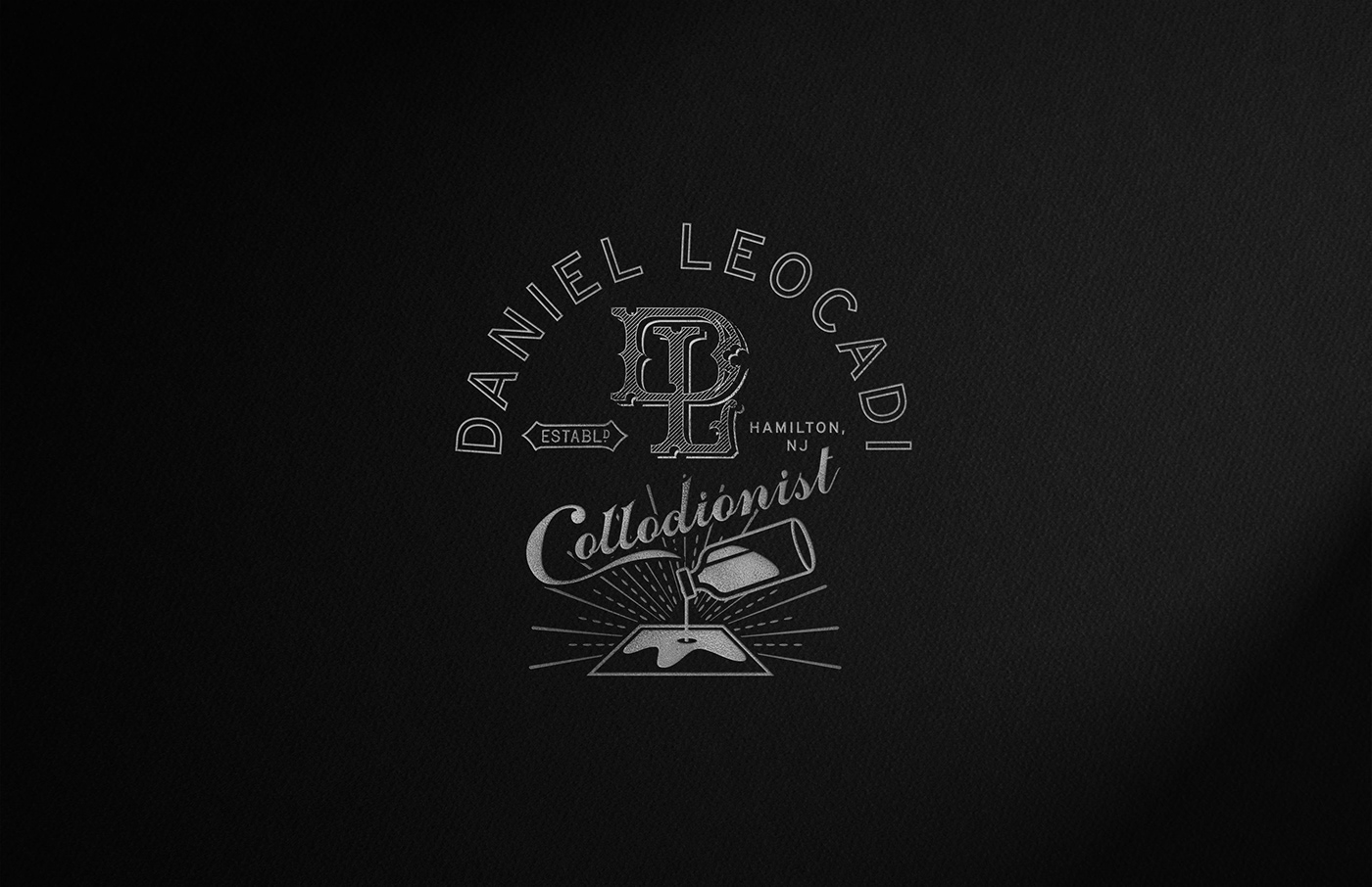 collodion wetplate Photography  branding  vintage logos graphicdesign typography   Personal Identity Packaging