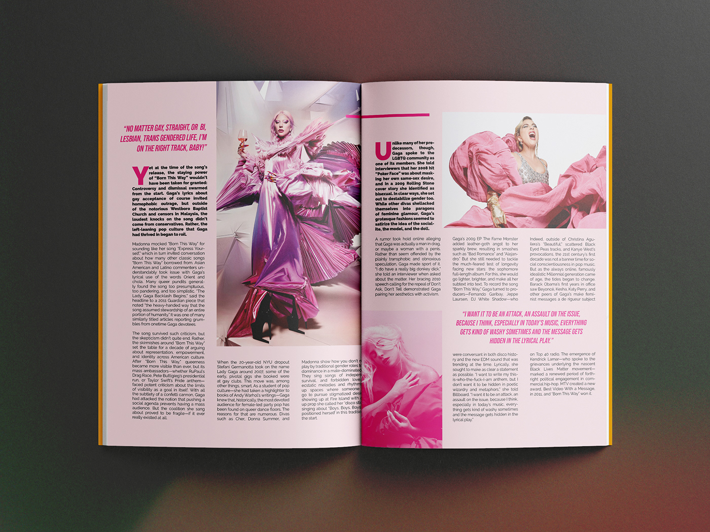 article editorial Fashion  Lady Gaga magazine print artist music