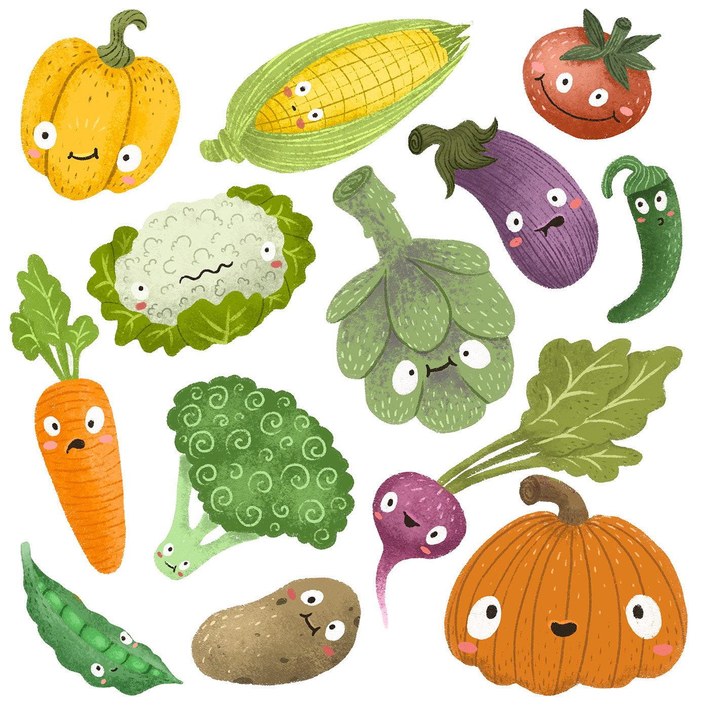 art children book çocuk kitabı cute Food  ILLUSTRATION  kids book painting   vegetables