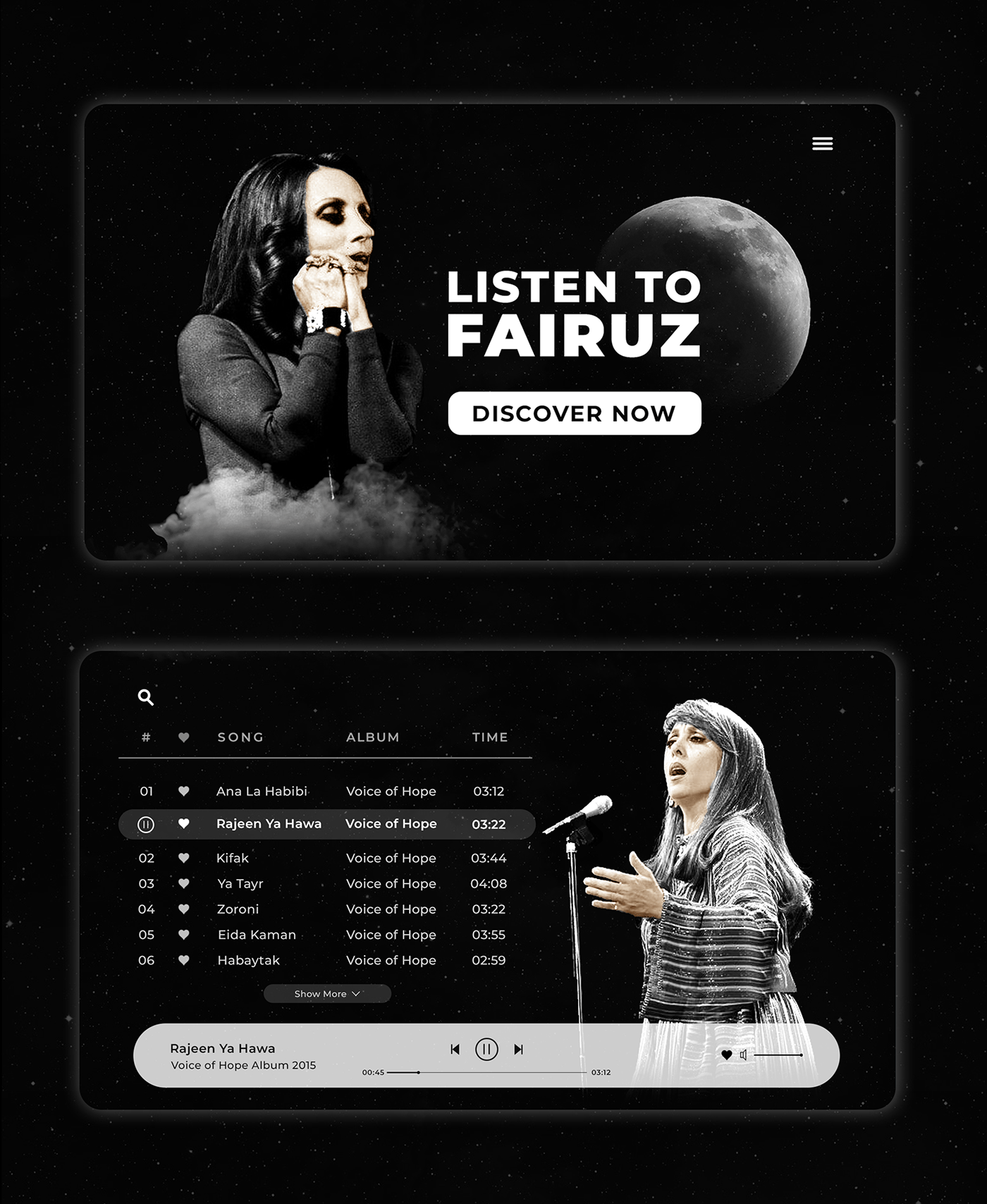 Arab arabic music Fairuz music Website discograph