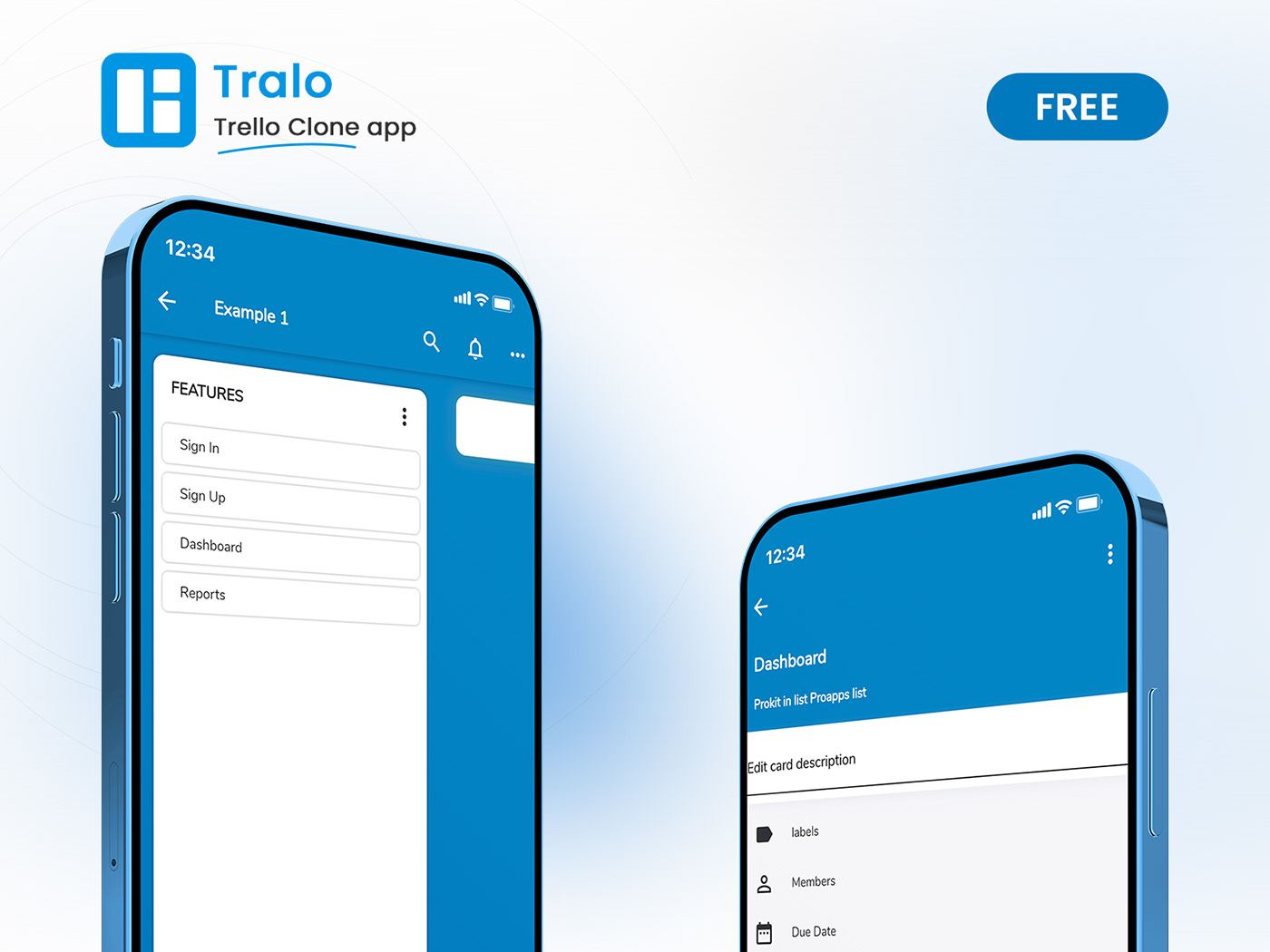 Tralo | Free Trello Clone Flutter UI Kit

