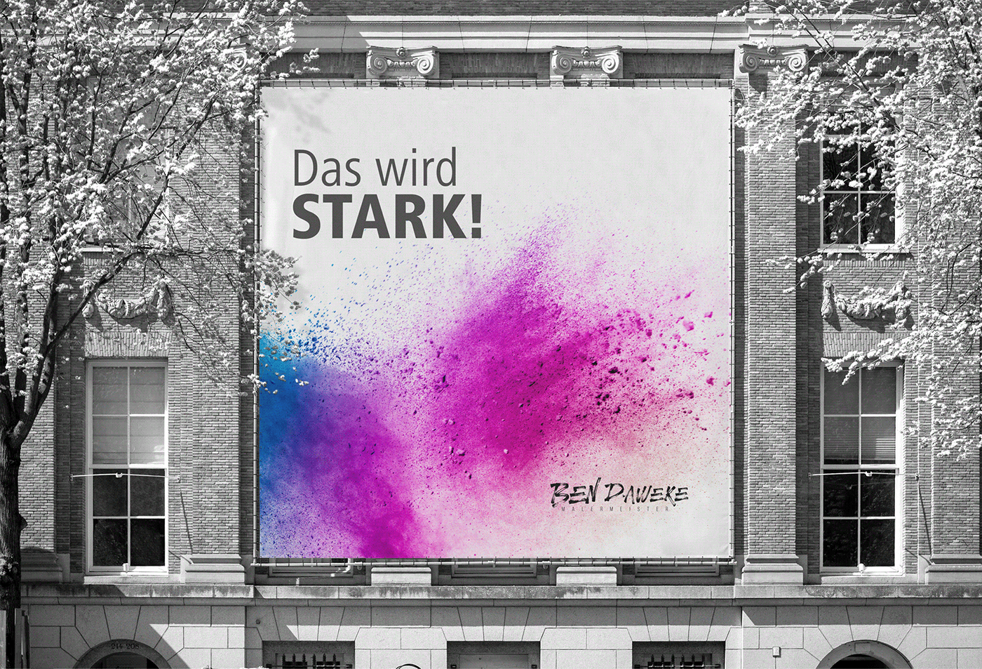branding  colorful Colourful  corporatedesign corporateidentity logodesign Malerbetrieb malermeister painter Stationery