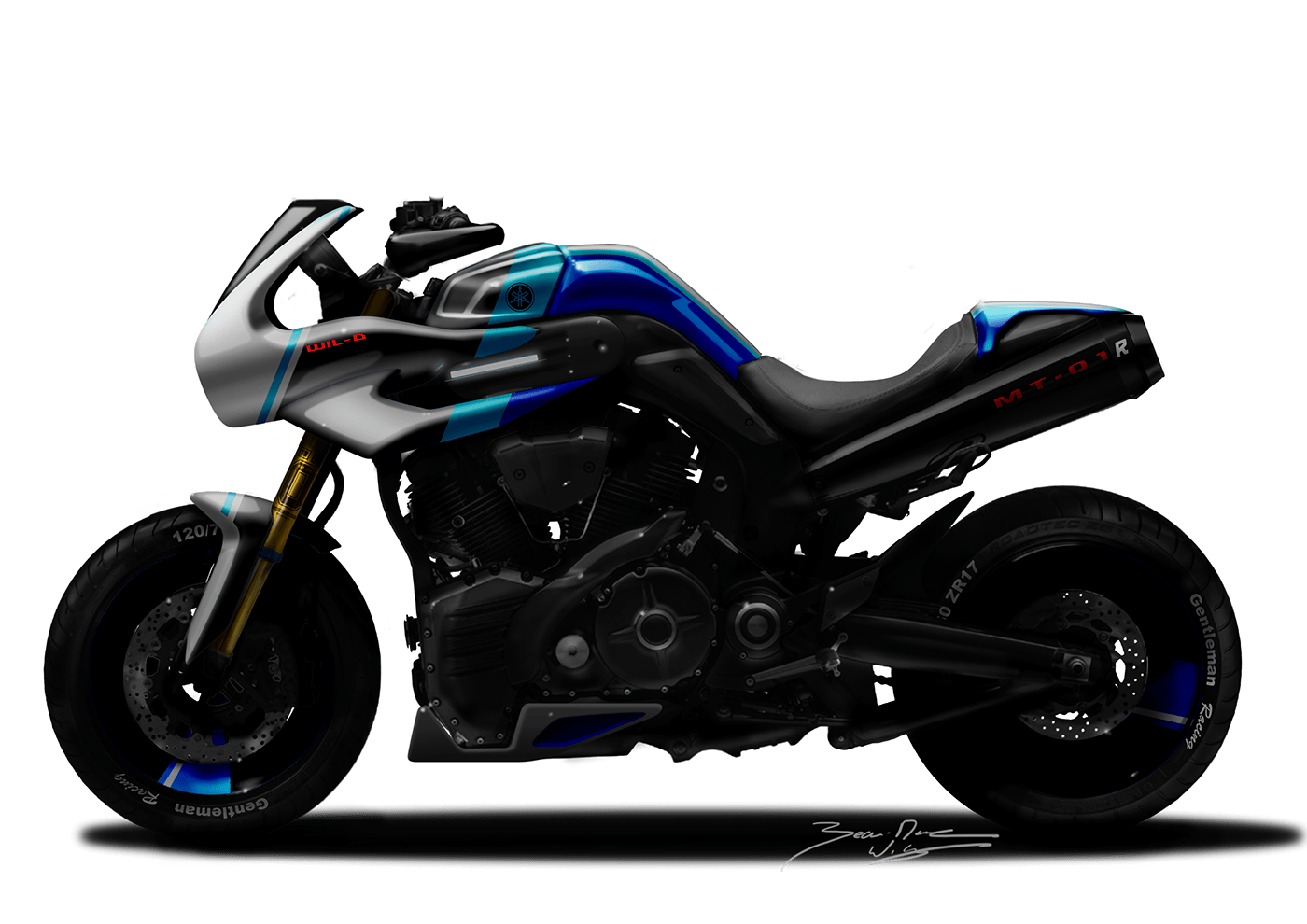 caferacer Custom motorbike motorcycle MT01 Racing sport Unique yamaha
