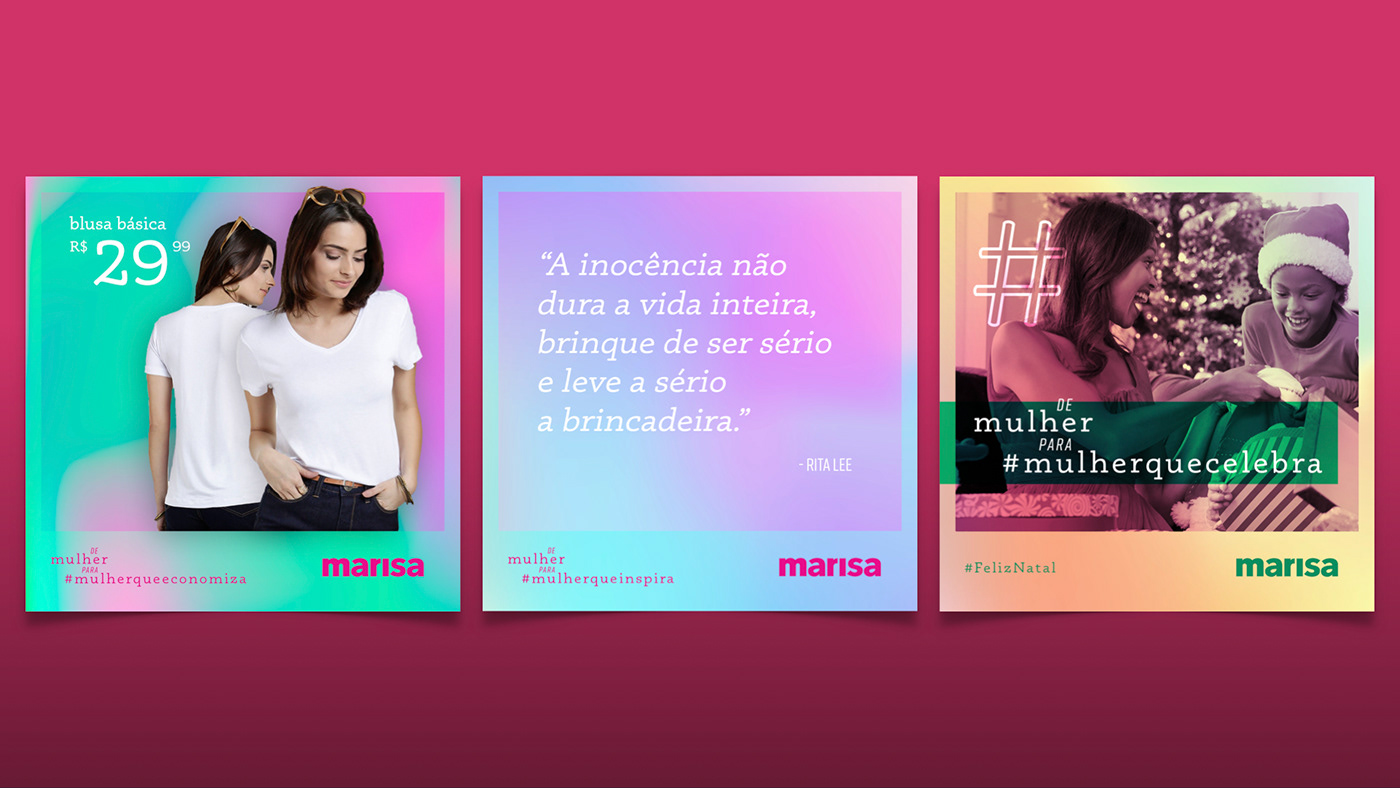 Marisa mulher empoderamento woman marketing   campaign ad academic branding  omnichannel