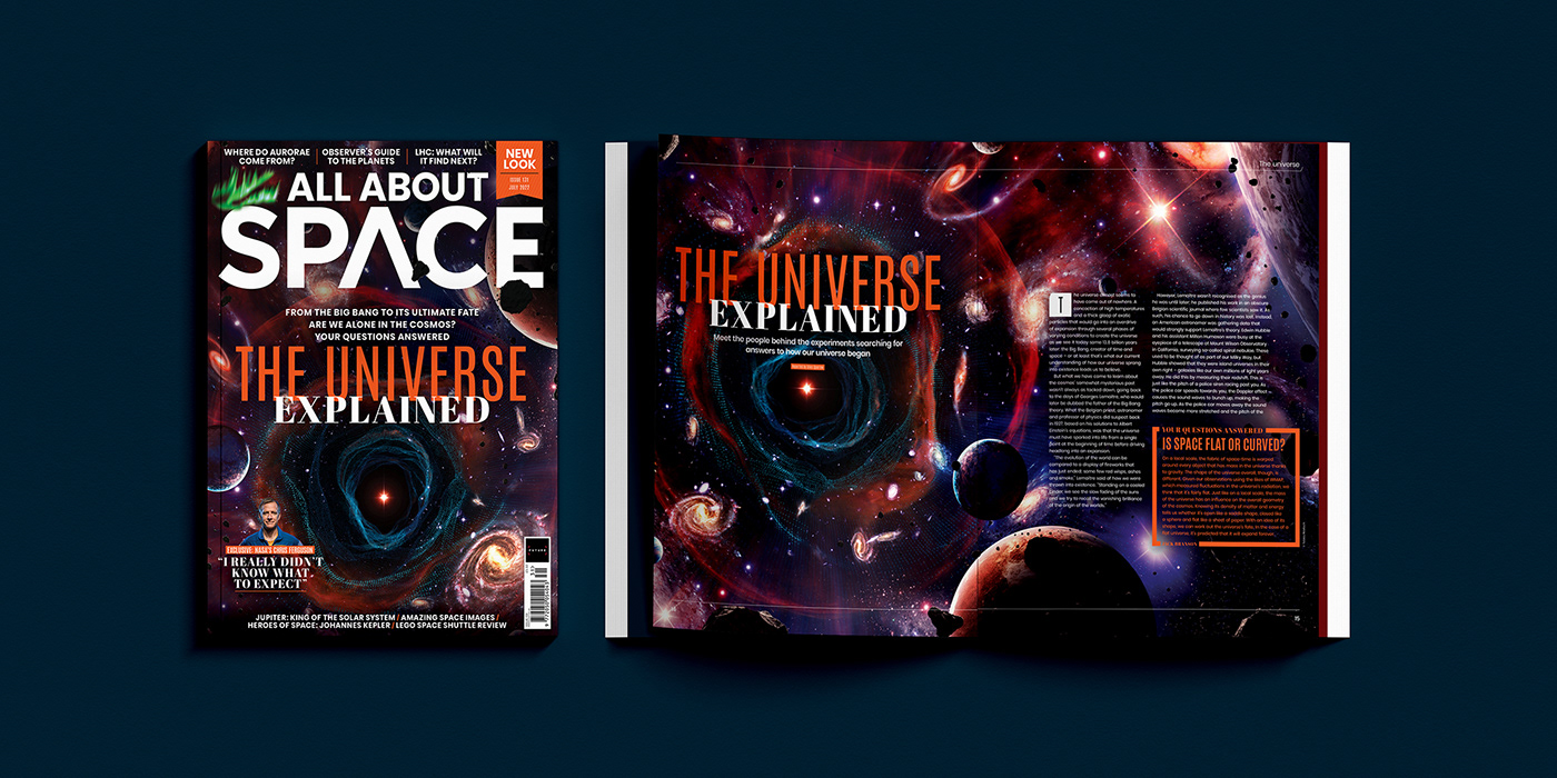 blender commission cover Digital Art  ILLUSTRATION  magazine photoshop science fiction Space  universe