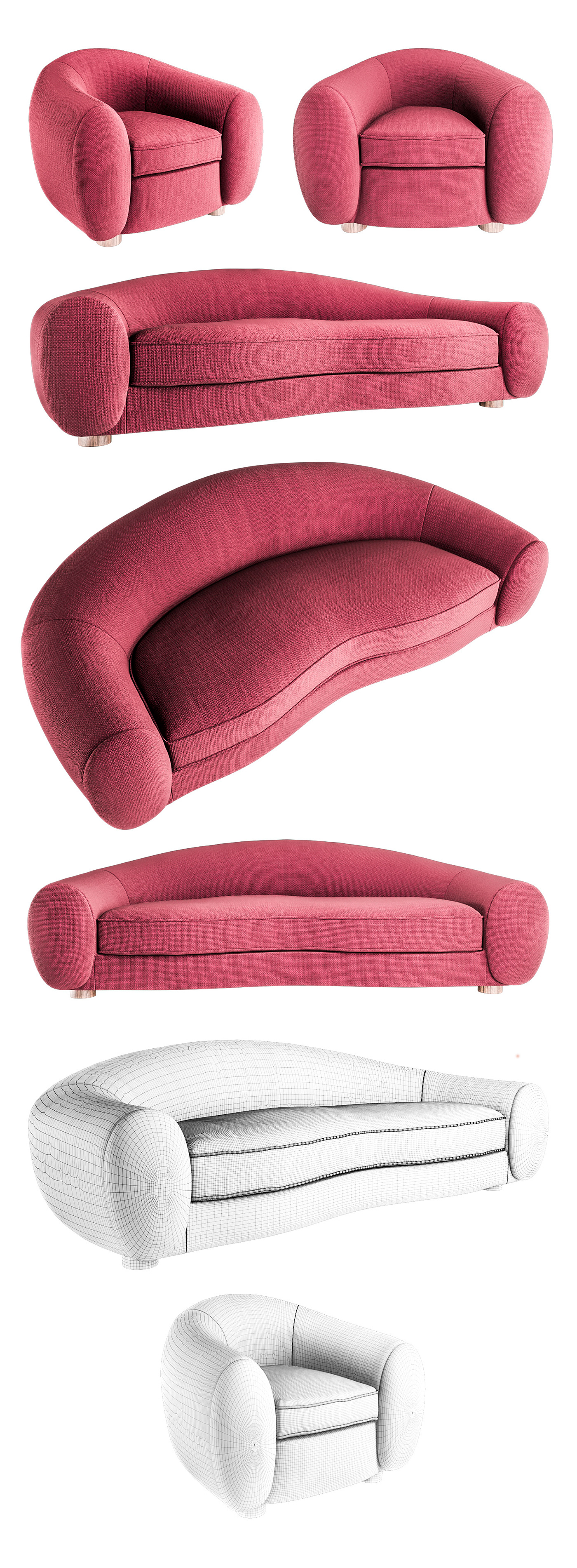 sofa 3D modeling furniture modeling