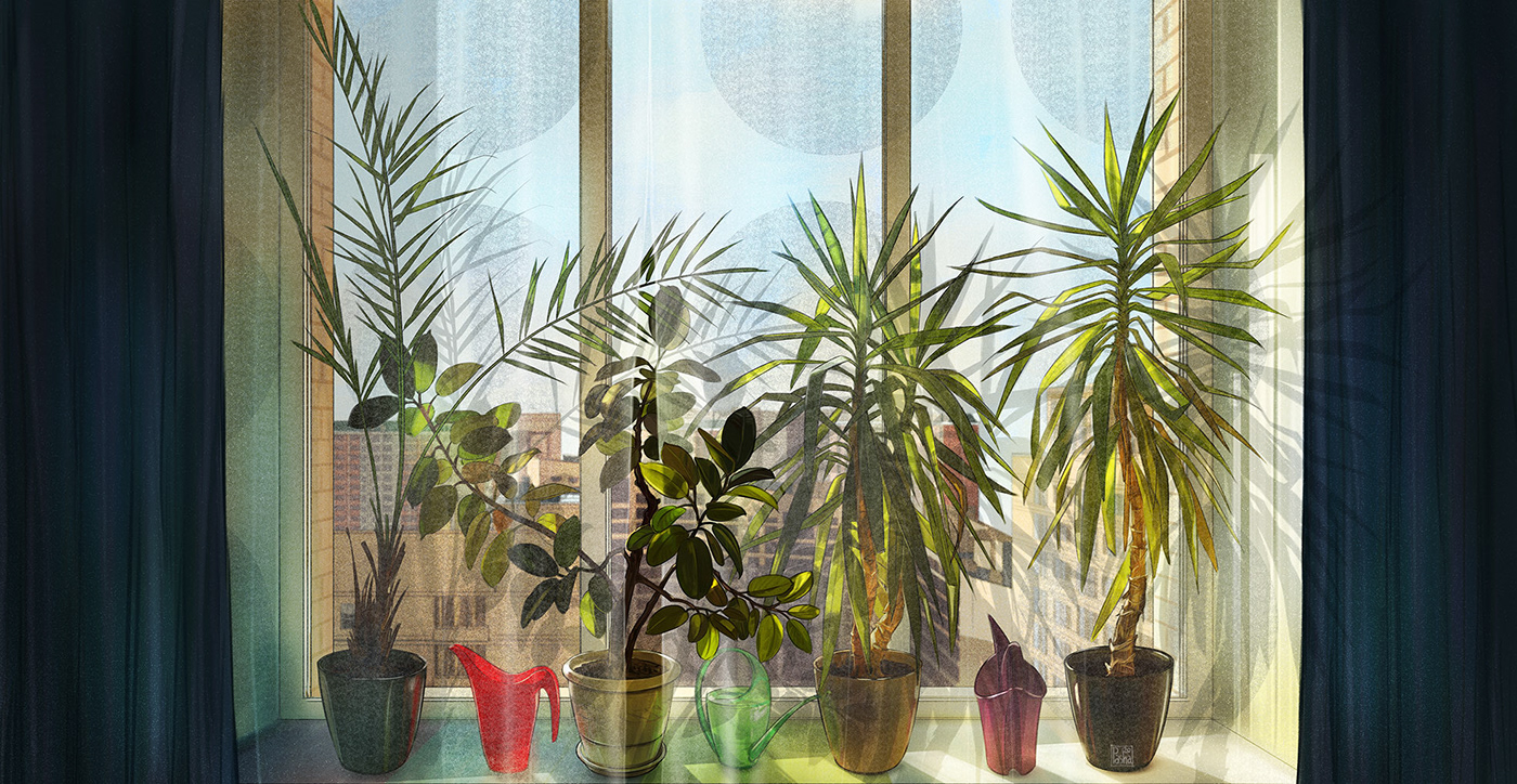 city jungle Plant Quarantine Tree  Window
