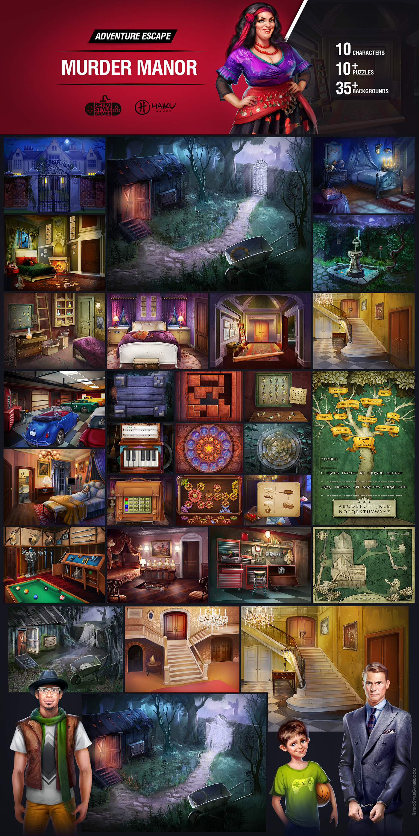 quest adventure escape HOG hidden object inventory characters mobile room