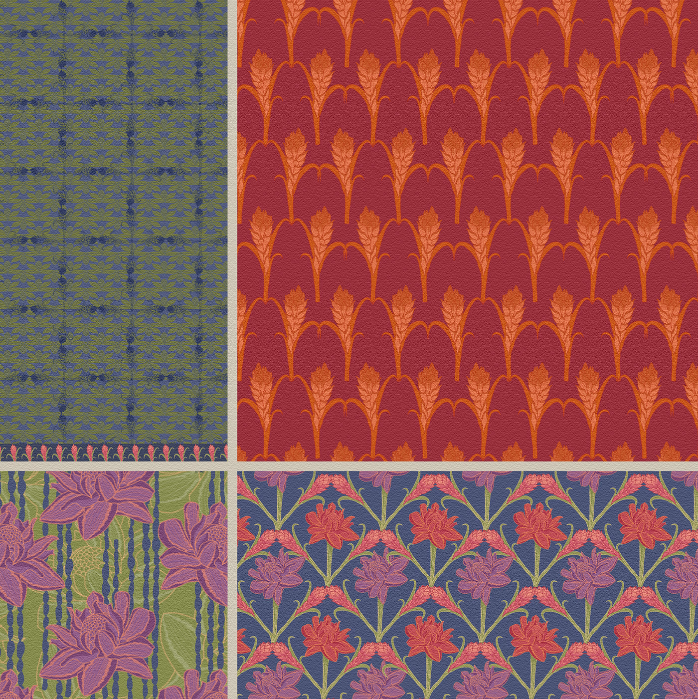 Flowers pattern pattern design  surface design textile ILLUSTRATION 