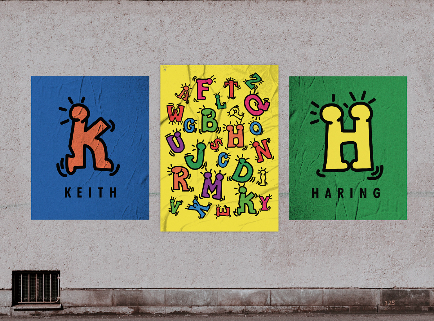 Keith Haring type Typeface typeface design typography design art 2023 design mexico diseño diseño gráfico