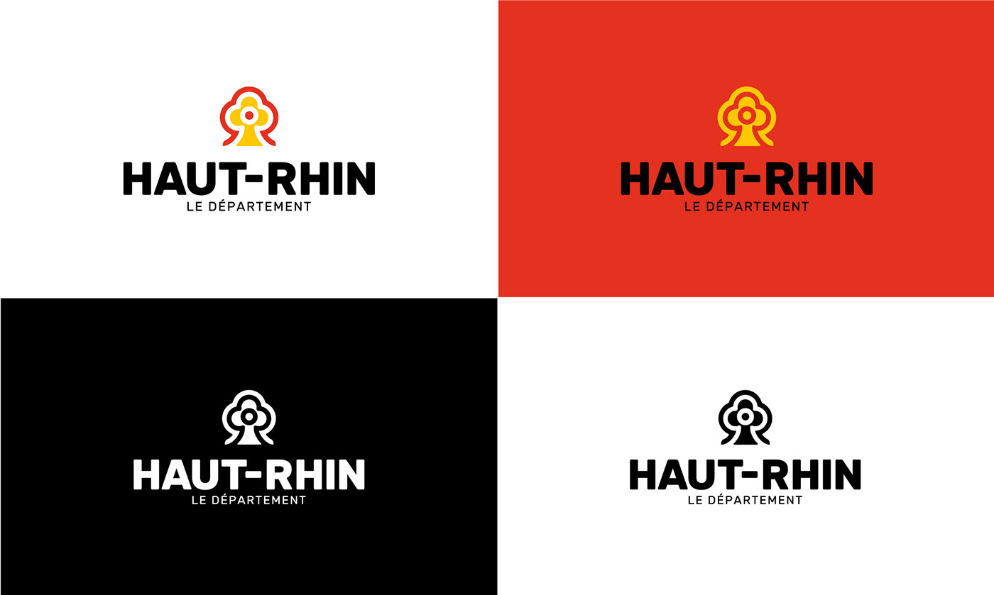 couronne département drapeau france haut rhin redesign redesign logo Refonte refonte logo rhin