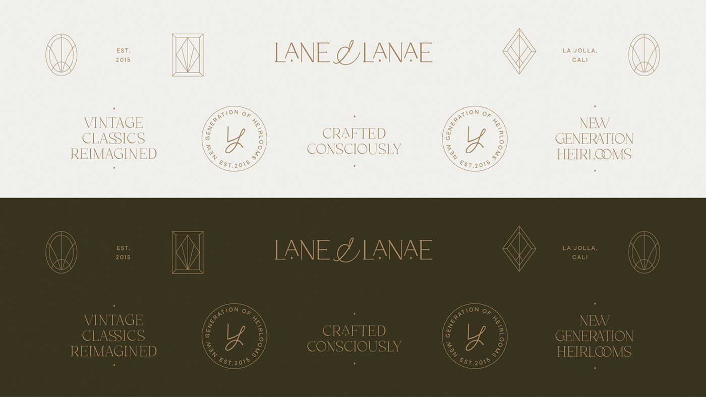 branding  conscious design identity janice callangan jewelry logo newnew studios Rebrand
