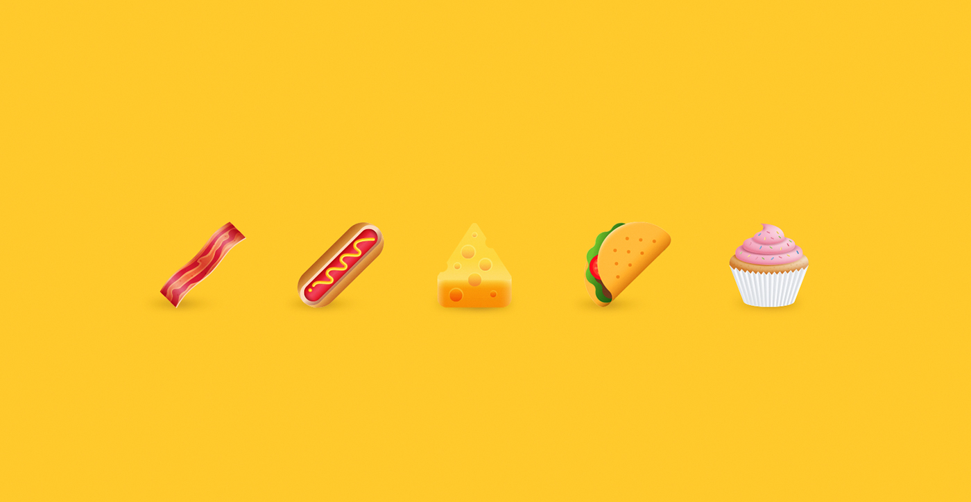emoji's emoticons iphone andrioid Oreos icons pirate cookie taco hotdog