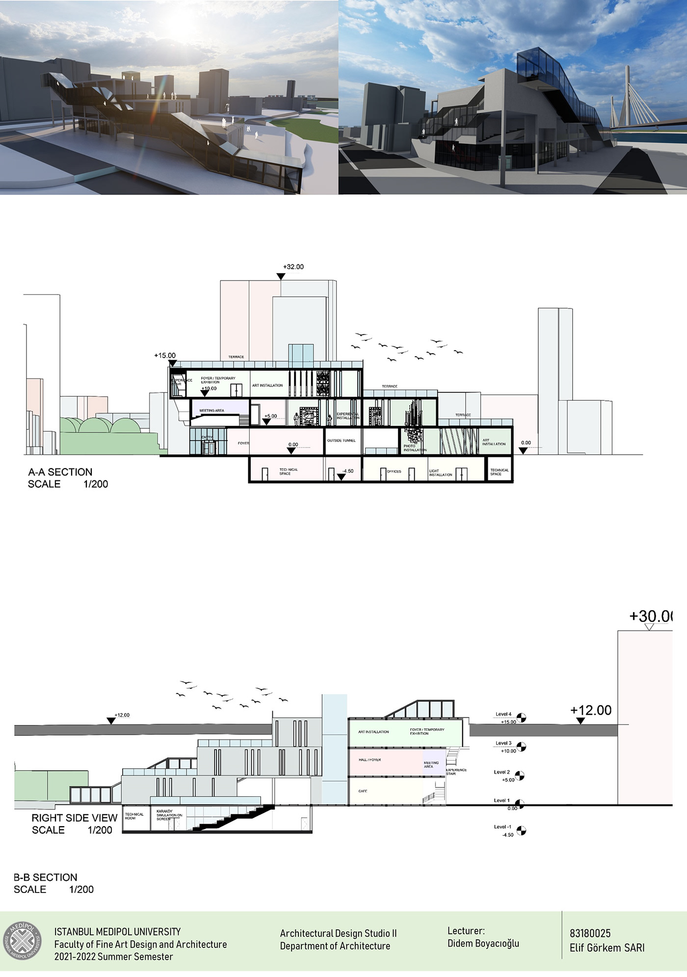 architecture beyoglu experiencedesign exterior galata Karaköy modern Render visualization