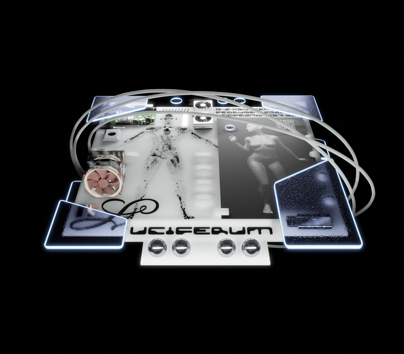 3D albumcover cyber graphic graphicdesign metamodern Render Scifi Space  Technology