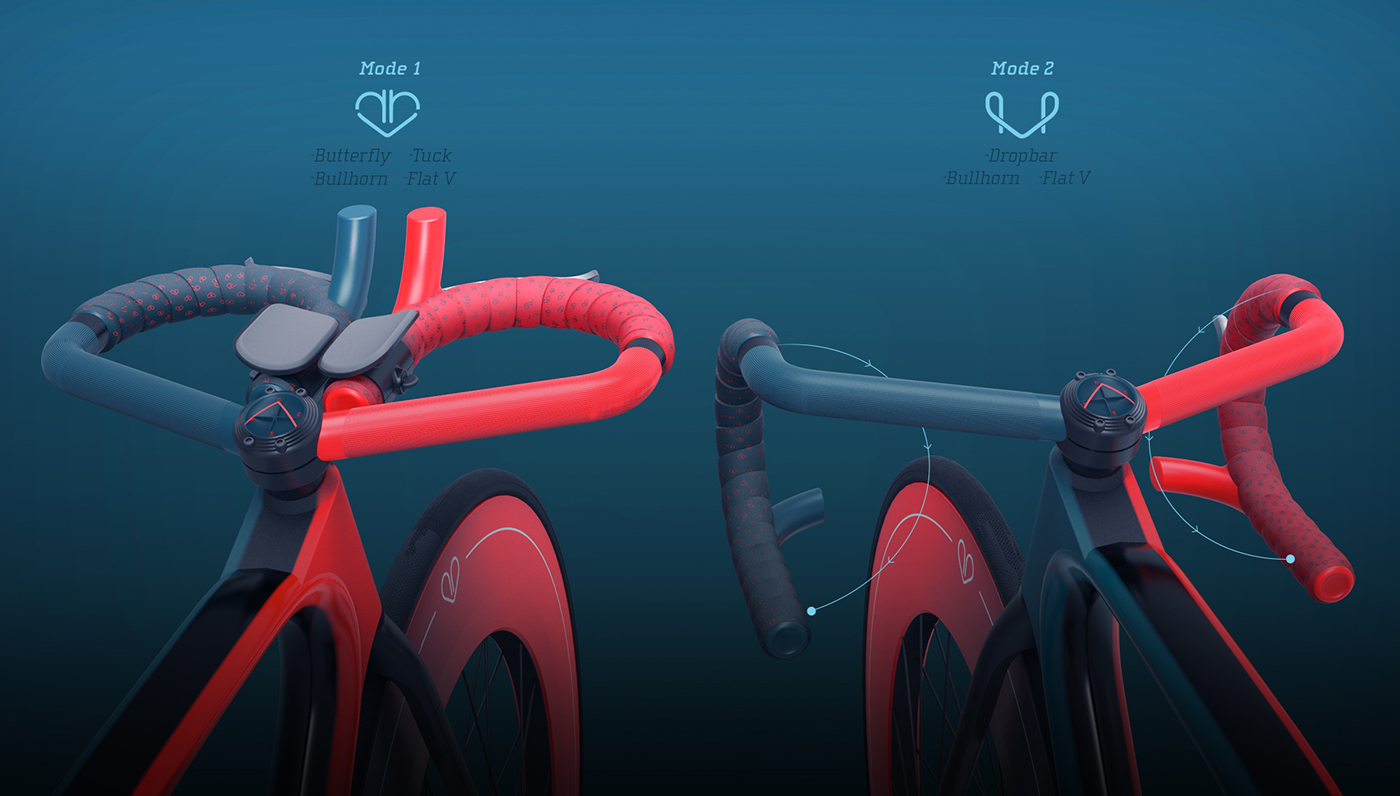 Bicycle Bike branding  concept design Transport transport design Cycling brand Handlebar loveheart