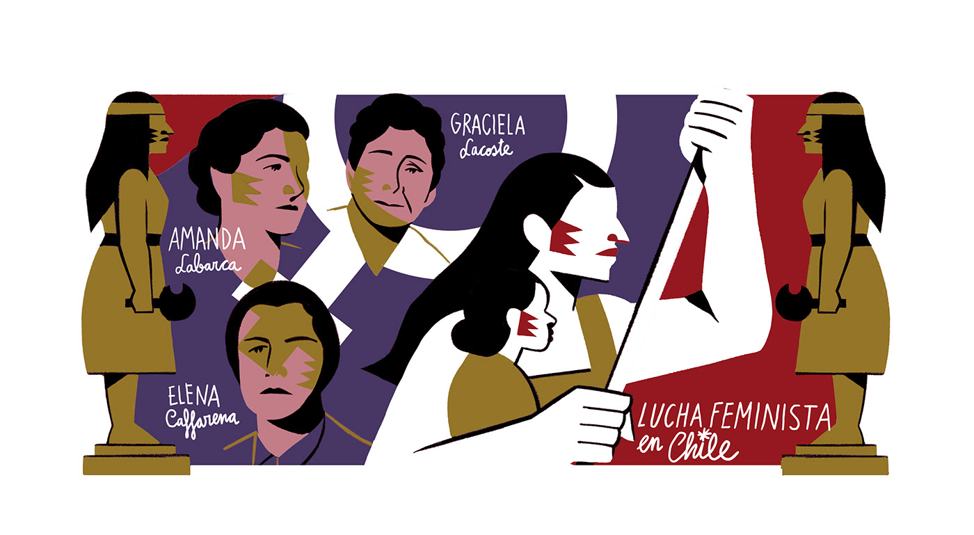 feminism feminist fight chile women woman Mujeres feminismo Mural