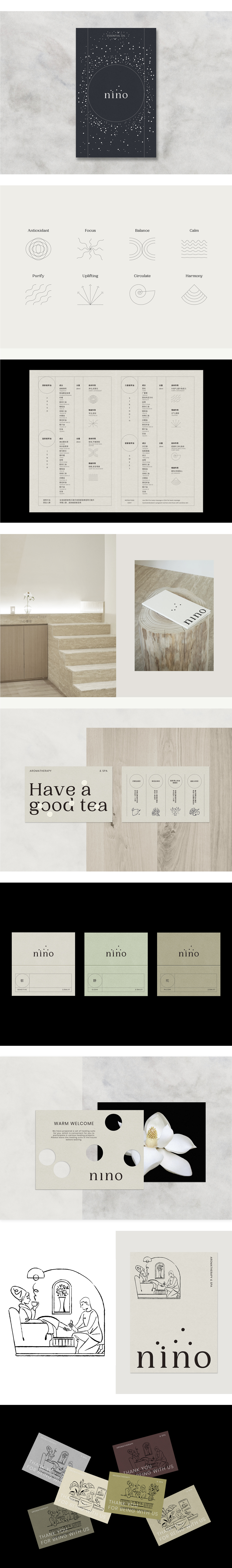 Aroma Brand Design chinese free Packaging Spa therapy typography   visual identity massage