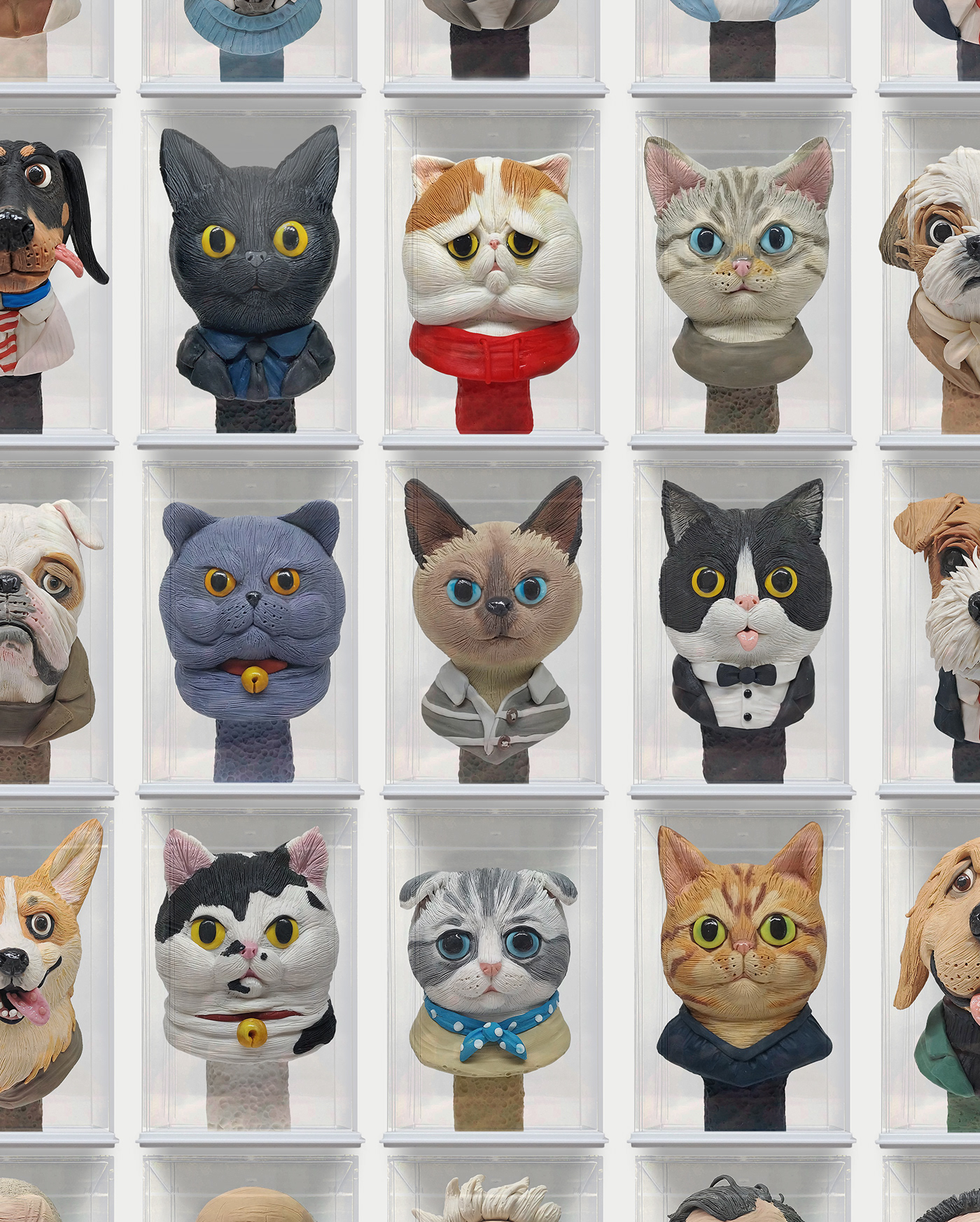 animals artwork concept art clay sculpting  Character cute Cat cartoon animation 