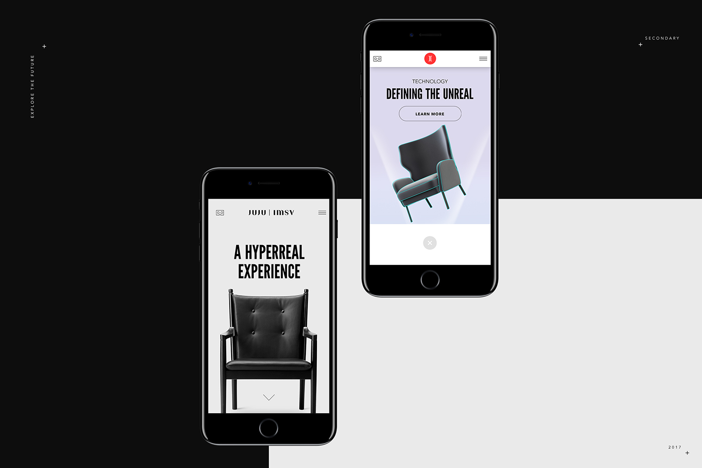 Web Design  animation  maicle art direction  black red simple minimal site mobile