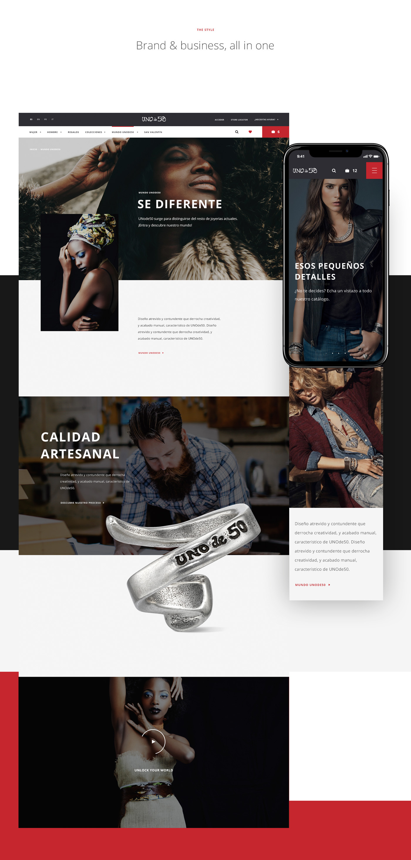 Ecommerce Web Design  ux UI shop jewelry user interface user experience Responsive app