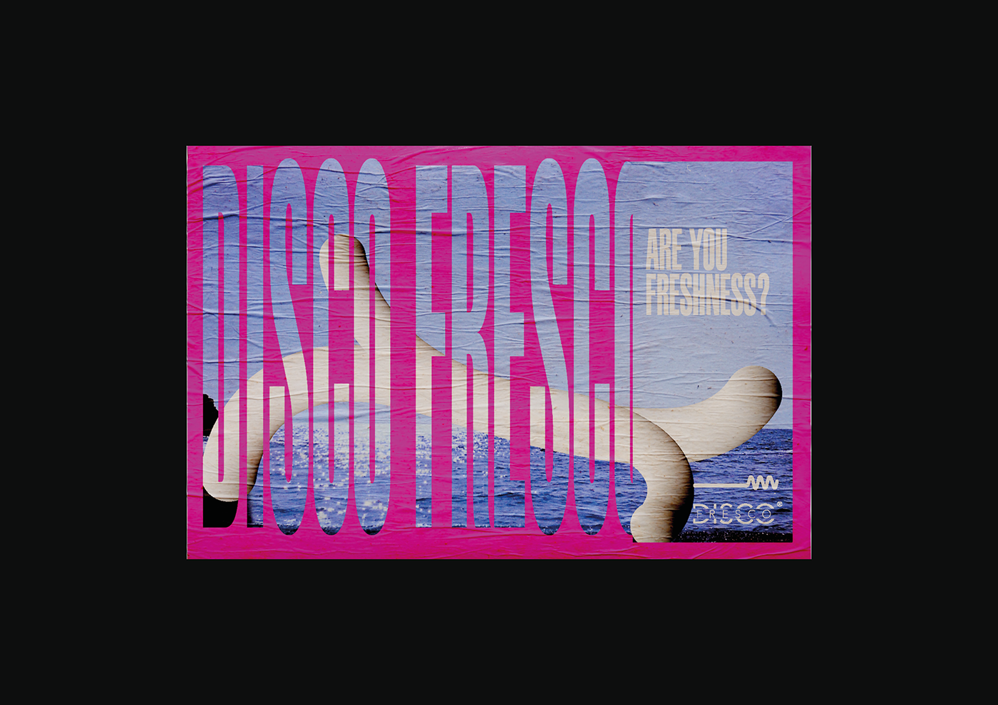 disco music poster indie summer graphic design print
