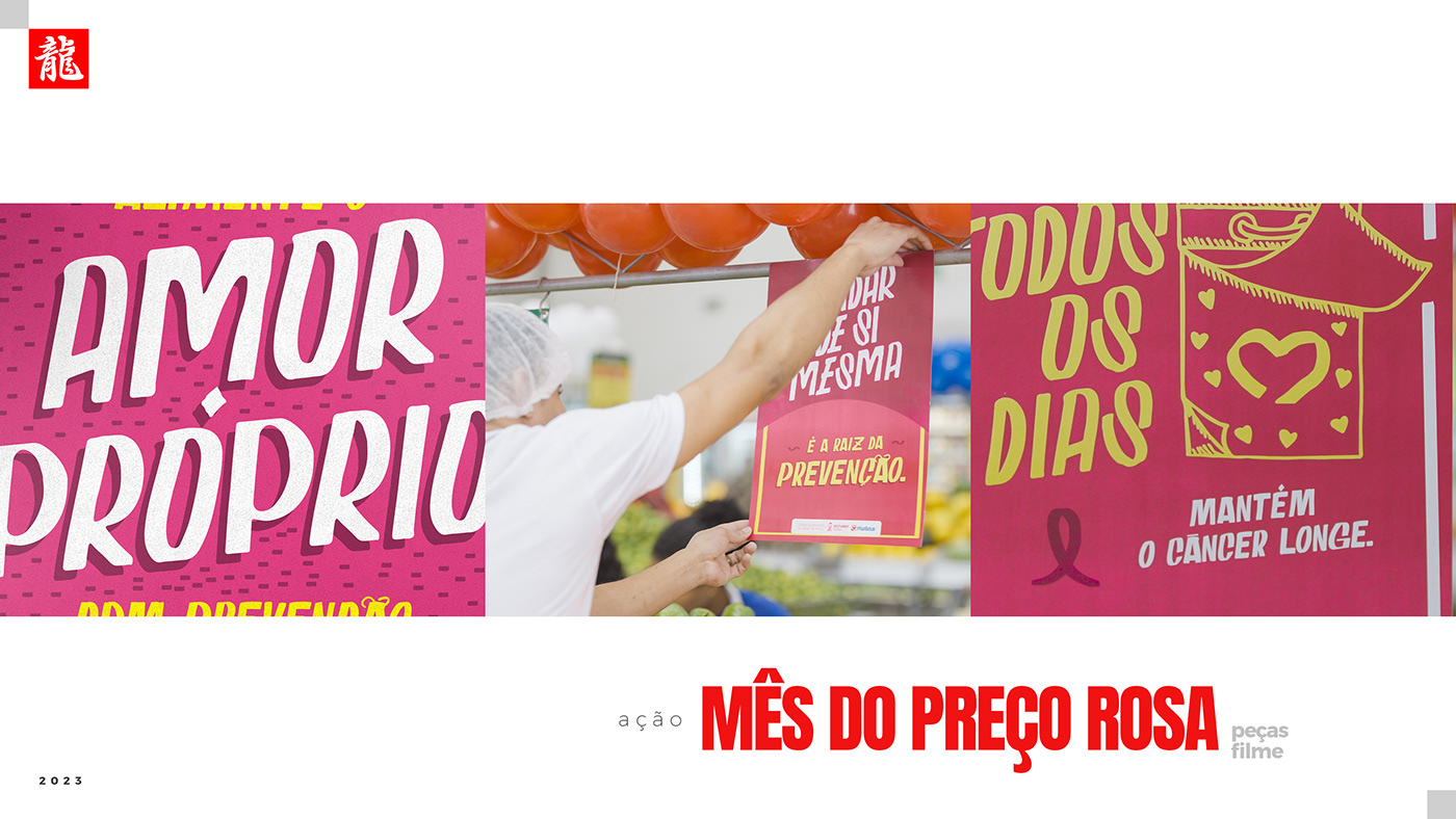 outubro rosa rosa Prevenção campanha publicitária cancer de mama pink october campanha supermercado varejo Conscientização