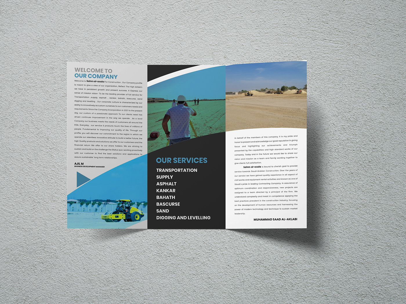 trifold brochure flyer Graphic Designer marketing   design