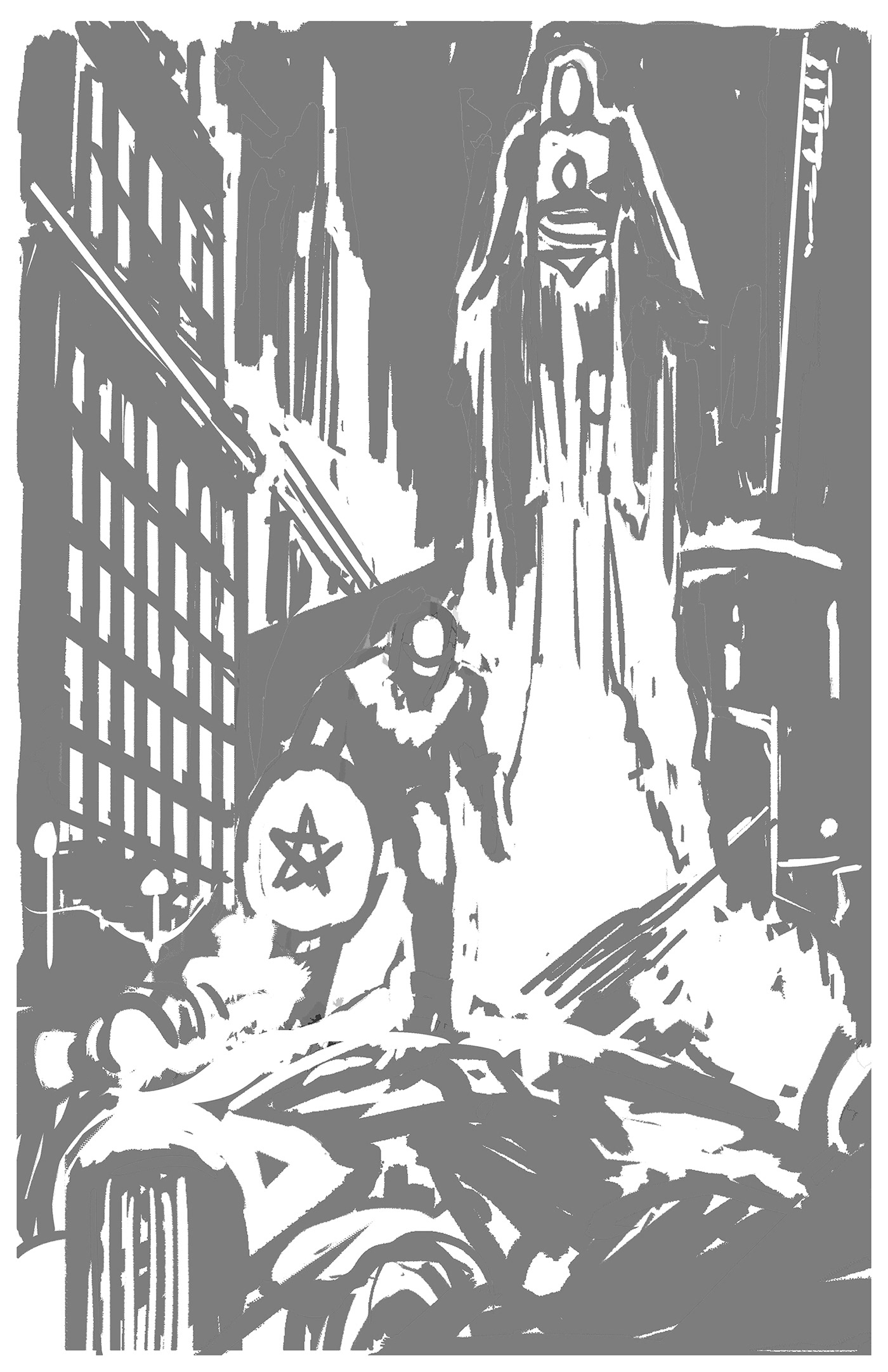 iron man captain america marvel marvel comics comics black and white inking