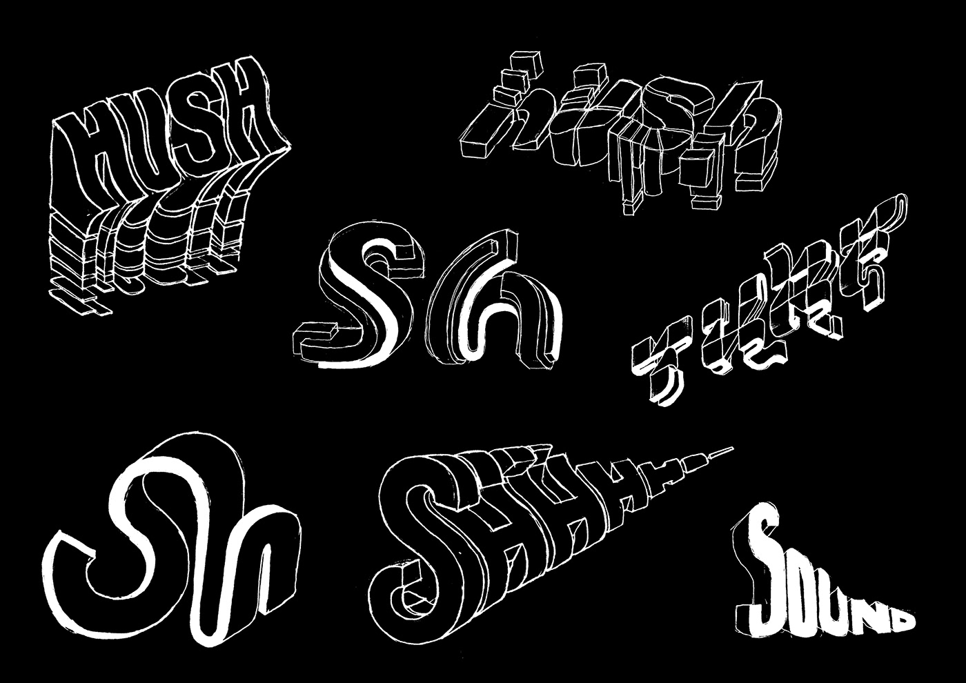 typography   adobe illustrator vector digital illustration 3D Type Isometric 3D charles williams made up 3D lettering