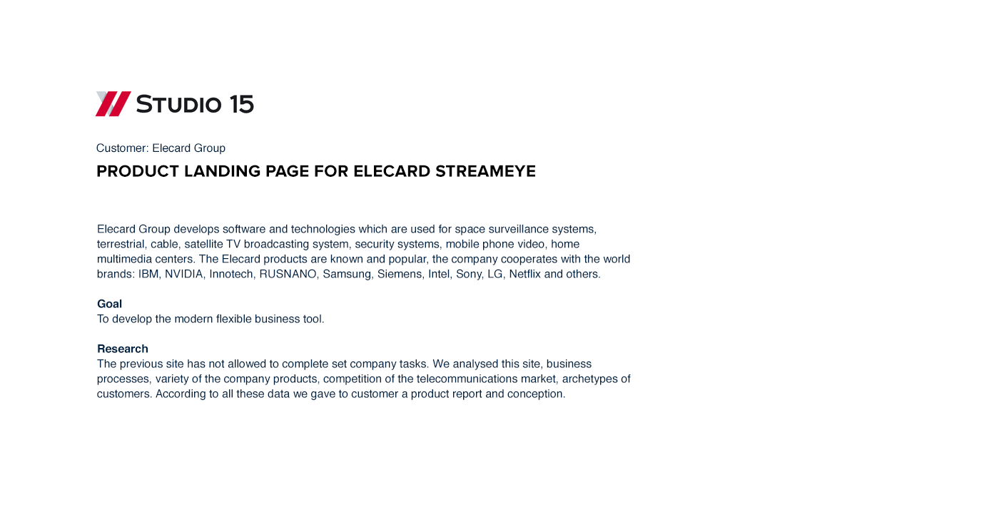 elecard Web streameye UI ux 15web icons
