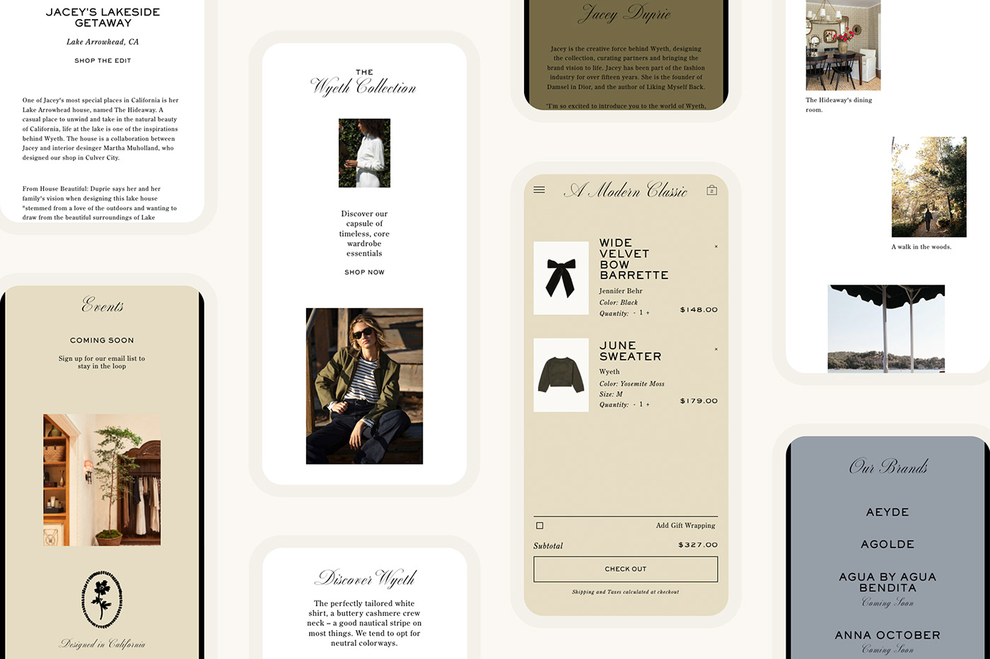 brand California Clothing Ecommerce ecommerce website Fashion  INFLUENCER ui design Web Design  Website