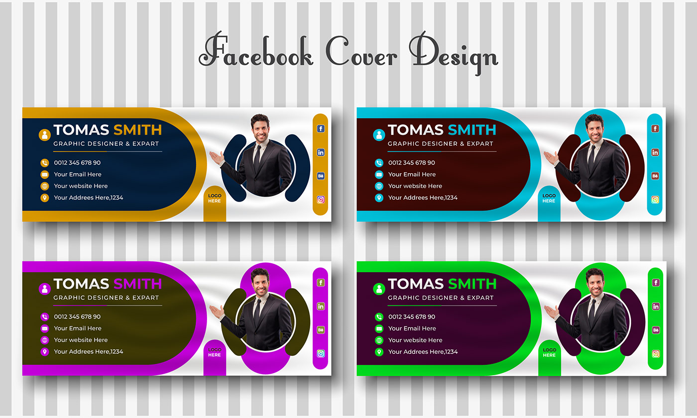 template design facebook cover facebook cover post social midia logo visual identity marketing  