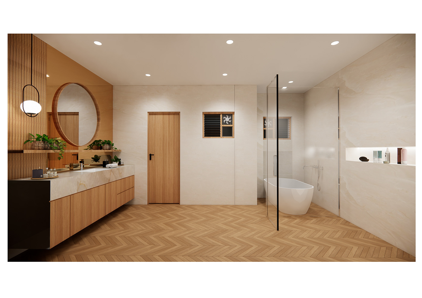 bathroom Render modern visualization SketchUP minimalistic Interior aesthetic Endscape