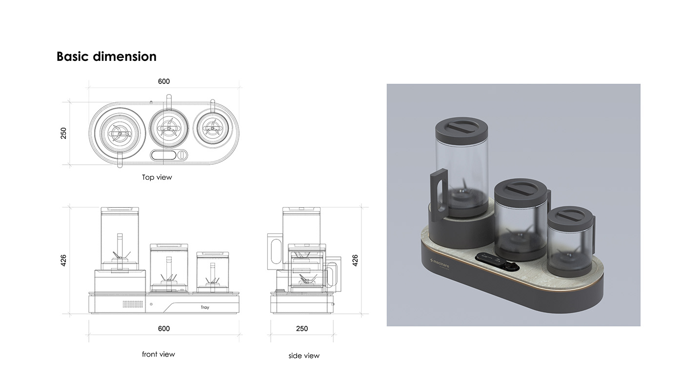 design industrial design  product design  appliances Render visualization 3D conceptual design premium kitchenappliances