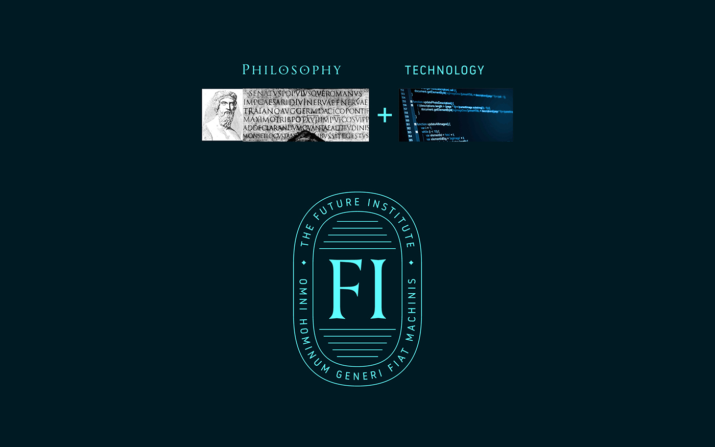 artificial intelligence ai research institute philosophy  blue poster typography   branding  Website