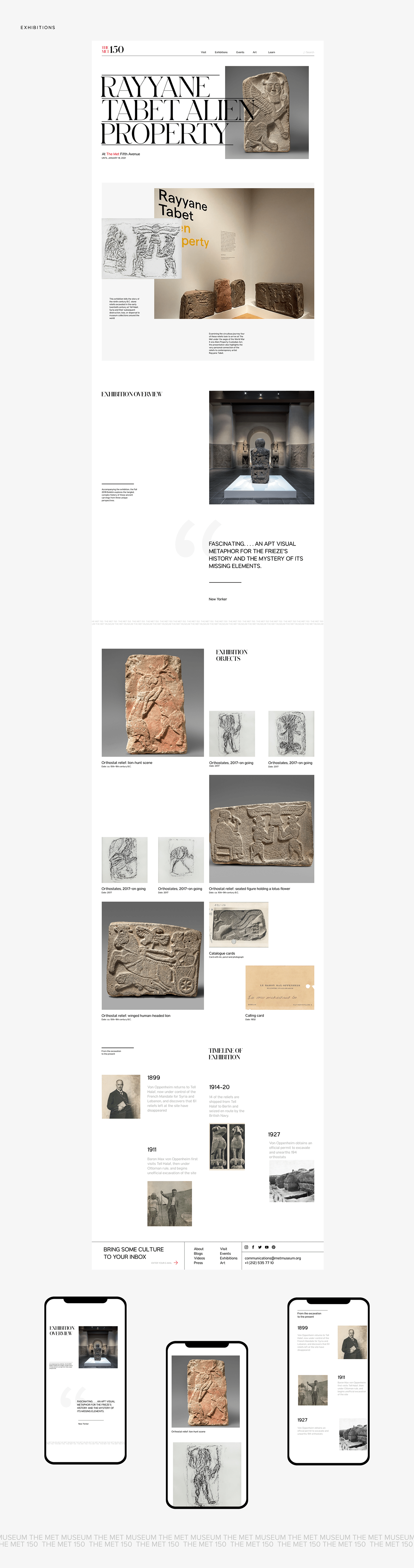 art concept Minimalism museum UI ux Webdesign