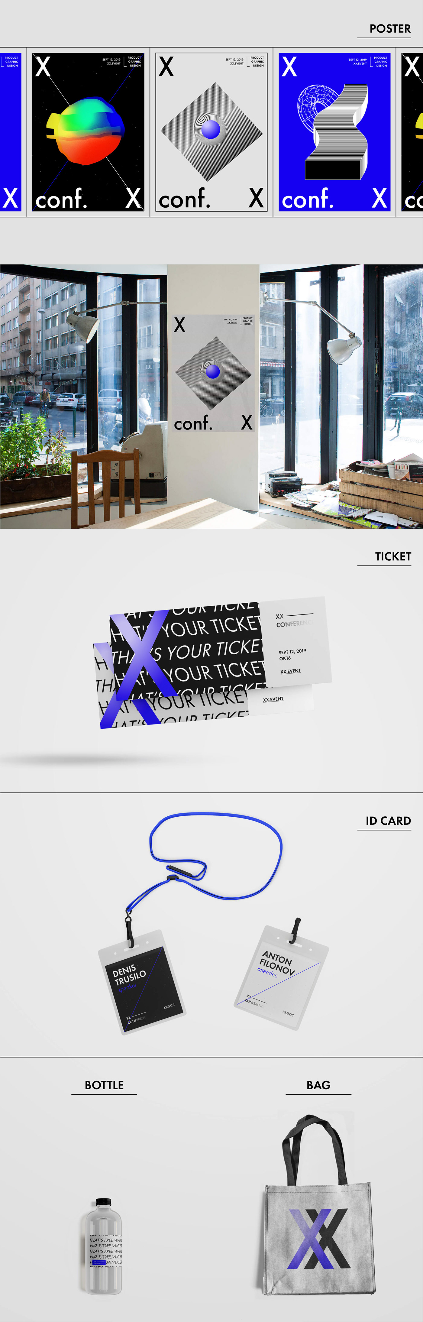 abstarct Web identity Minimalism branding  Baugasm conference styleguide UI bold