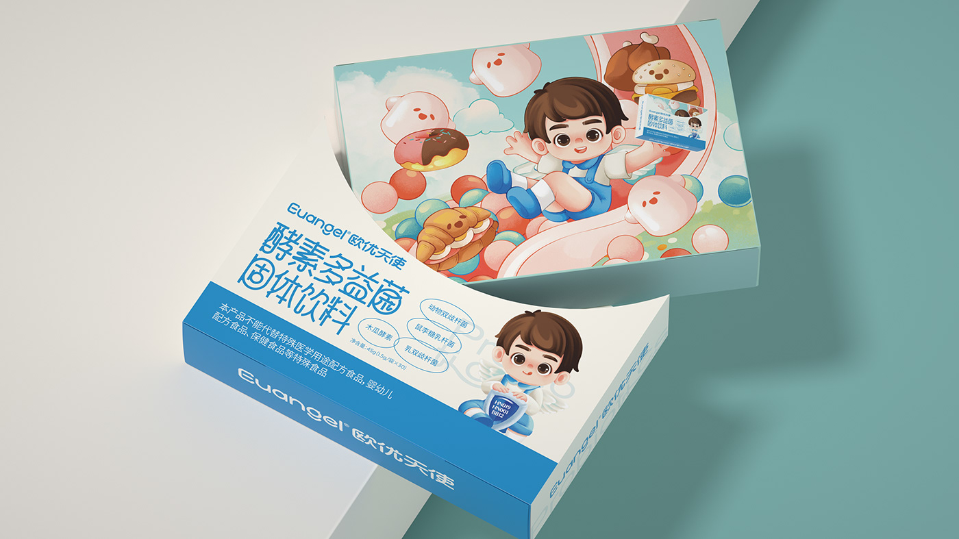 包装设计 食品包装设计 插画包装 中国包装设计 保健品包装 儿童保健品包装 固体饮料包装 维生素包装